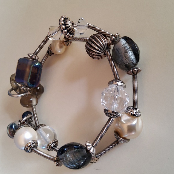 Vintage Treska Memory Wire Bracelet - Picture 3 of 8